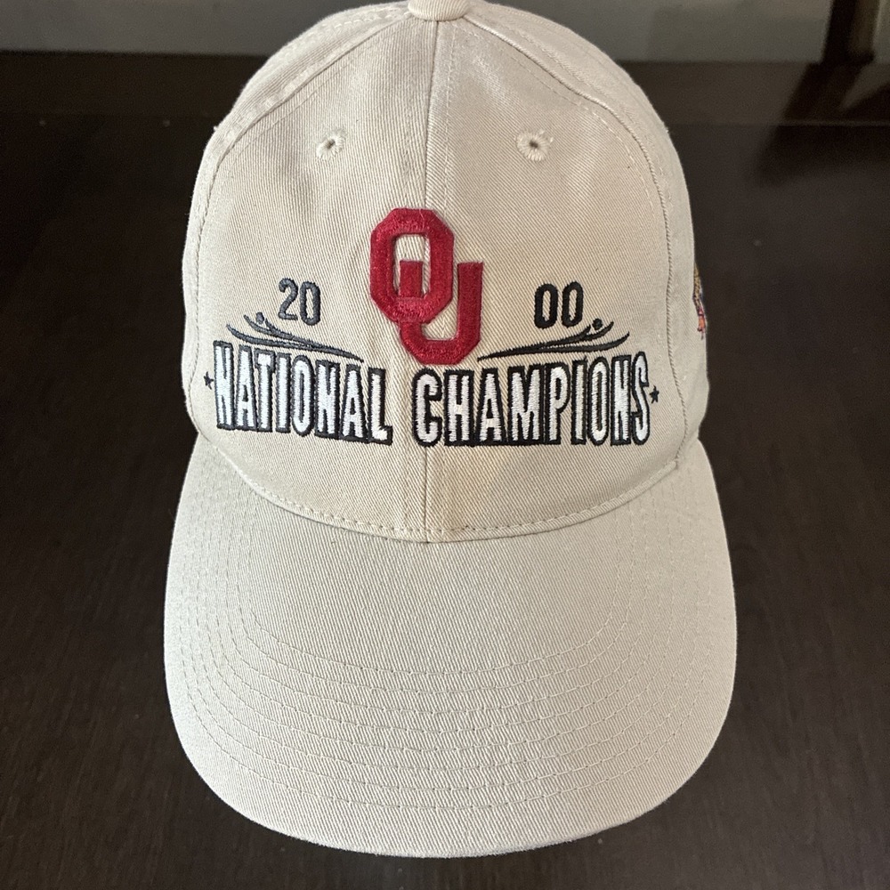 Oklahoma Sooners 2000 National Champions  NIKE BCS Orange Bowl OSFA Hat Vintage